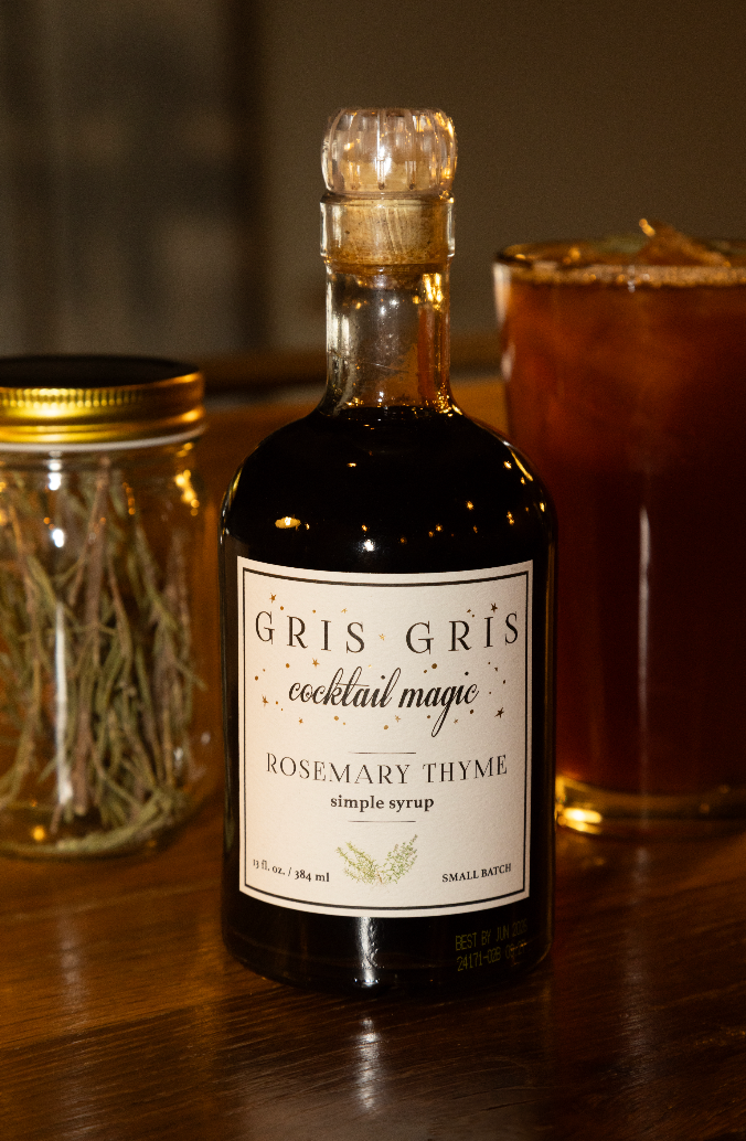 Gris Gris Cocktail Magic Rosemary Thyme Simple Syrup